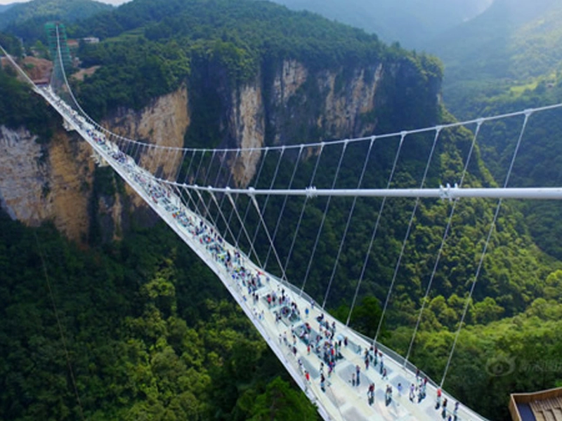중국의 famouse 유리 다리 --- Zhangjiajie Glass Bridge